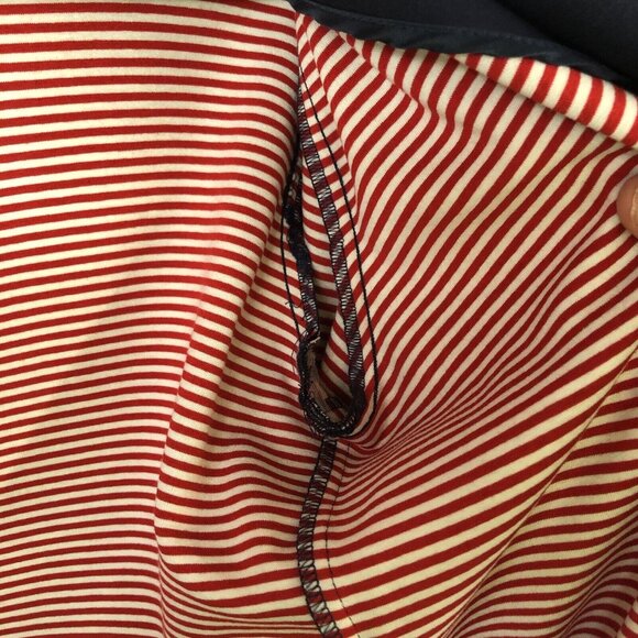 Anna Seravalli Jacket Womens Small US 40 Italy Navy Blue Red Sailor East Coast - Picture 14 of 16